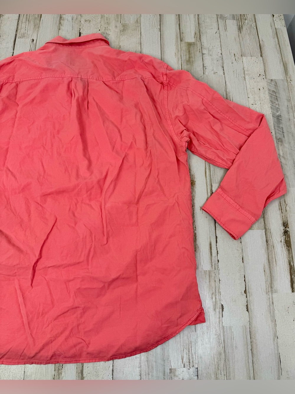 Tommy Bahama Shirt L Cotton Silk Blend Pink Long Sleeve Button Up Mens - Picture 12 of 13